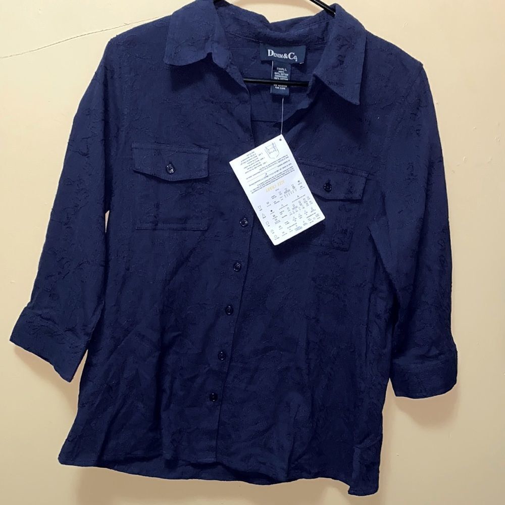 WOMENS DENIM AND CO SHIRT NEW SZ SMALL